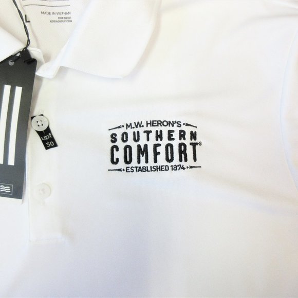 NEW! SOUTHERN COMFORT ADIDAS POLYESTER POLO SHIRT - Picture 2 of 4
